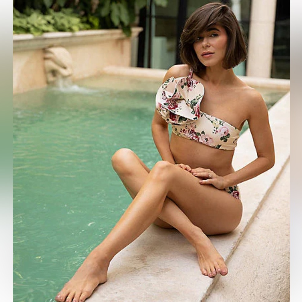 NWT Antonio Melani x The Style Bungalow Miraflores Floral Top & Bottom Swim - Picture 11 of 16